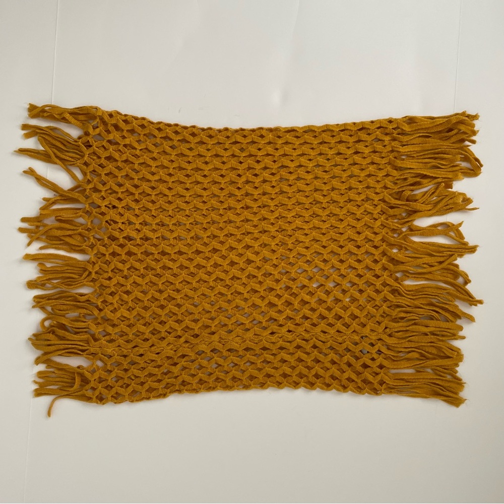 Charlotte Russe Mustard Yellow Knit Infinity Scarf